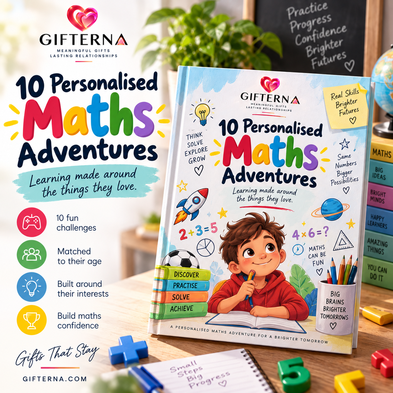 10 Personalised Maths Adventures