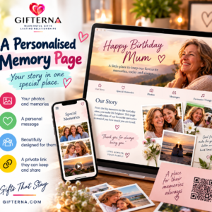 A Personalized Memory Page – Your Story in One Special Place